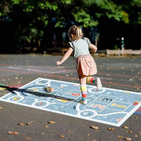 Kids Rug Play Mat, Car Rug, Hopscotch Rug, Hopscotch Mat for Kids, Can Be Used to Play with Cars Kids Carpet Play Mat,(Blue,80×120cm/32×47IN) in Kuwait