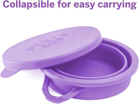 Public Restroom Menstrual Carry Cup 2.0 - Big Cleaner Container to Clean Your Period Cup Or Disc - Microwavable Friendly - Foldable for Travel - Sterilizer Wash Case Holder for Your Menstrual Cups in Saudi Arabia