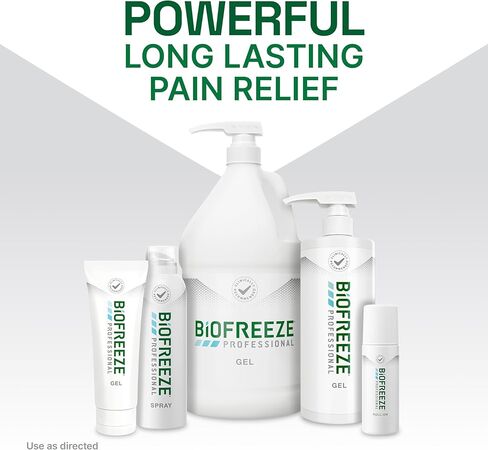 Biofreeze Professional Menthol Roll-On Pain-Relieving Gel 3 FL OZ, Cololess Topical Pain Reliever For Muscles And Joints From Arthritis, Backache, Strains, Bruises, & Sprains (Package May Vary) in Saudi Arabia