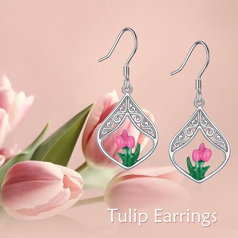 SILBAZ Scottish Thistle Earrings Celtic Knot Earrings Teardrop Dangle Earrings Thistle Enamel Earrings Scottish Flower Jewelry Gifts for Women Girls in Saudi Arabia