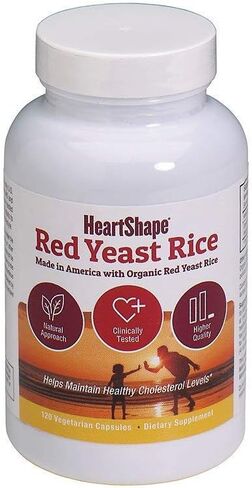 HeartShape OTC Red Yeast Rice, 120 Count in Saudi Arabia