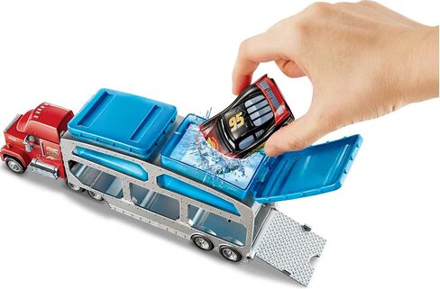 Mattel Disney Pixar Cars Stunt and Splash Red with Exclusive Color Change Lightning McQueen Vehicle, Color Changers Playset For Transforming Paint Job Vehicles, Kids Birthday For Kids Age 4 and Older in Saudi Arabia