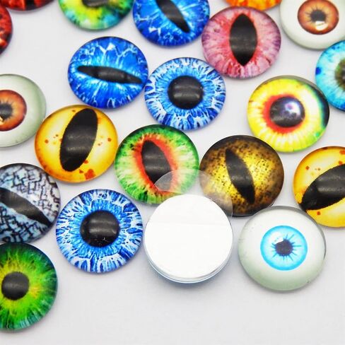 40PCS 20mm Self Adhesive Dragon Animal Eye Googly Wiggle Eyes for DIY Craft Sticker Children School Classroom Arts Crafts Decoration in Kuwait