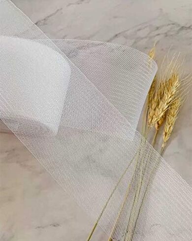 جديلة شعر حصان سوداء من البوليستر الناعم بعرض 5 سم من VIVIPAKOKO، تُباع لكل لفة/ 50 ياردة (أسود، 2 بوصة) in Kuwait