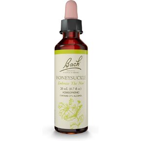 Bach Original Flower Remedies, Honeysuckle for Embracing the Now, Natural Homeopathic Flower Essence, Emotional Wellness and Stress Relief, Vegan, 20mL Dropper