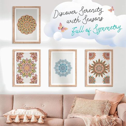 ColorIt Mandalas to Color Volume IV Coloring Book for Adults Relaxation, 50 Single-Sided Designs, Thick Smooth Paper, Spiral Binding, USA Printed, Lay Flat Hardback Book Covers, Ink Blotter Paper in Kuwait