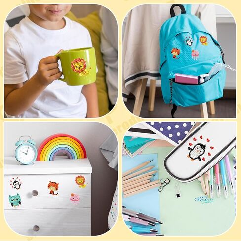 sinceroduct 84Pcs Diamond Painting Stickers Kits for Kids, Mosaic Sticker Art Kits, DIY 5D Gem Sticker Gem Art and Craft Kits for Girls Boys Kids and Adult Beginner in Kuwait