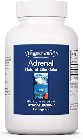 Allergy Research Group - Adrenal Glandular - Stress, Energy, Adrenal Support - 150 Vegicaps in Saudi Arabia