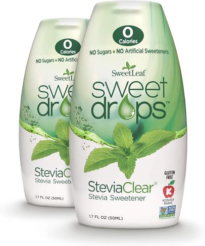 SweetLeaf Sweet Drops Stevia Clear Liquid Stevia Sweetener - Liquid Stevia Drops, Stevia Liquid Sweetener, Zero Calories, Zero Sugar, Non-GMO, Gluten-Free, Keto Friendly - 1.7 Fl Oz, Pack of 6 in Kuwait