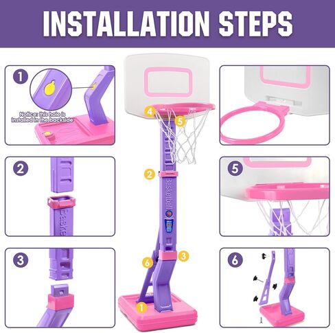 طوق كرة السلة للأطفال الصغار، ارتفاع قابل للتعديل، طوق كرة السلة للأطفال للعب في الأماكن المغلقة والمفتوحة، طوق كرة السلة المحمول بجانب حمام السباحة، لعبة كرة السلة لحمام السباحة للأولاد والبنات in Kuwait