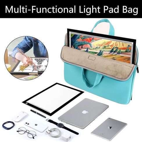 Aonstyna A3 Light Pad Carrying Bag for Diamond Painting,Diamond Painting Light Pad Bag,Laptop Tote Bag,Tracing Light Board Carrying Bag,Padded Fleece Liner Protective Case for A3 Light Pad in Saudi Arabia