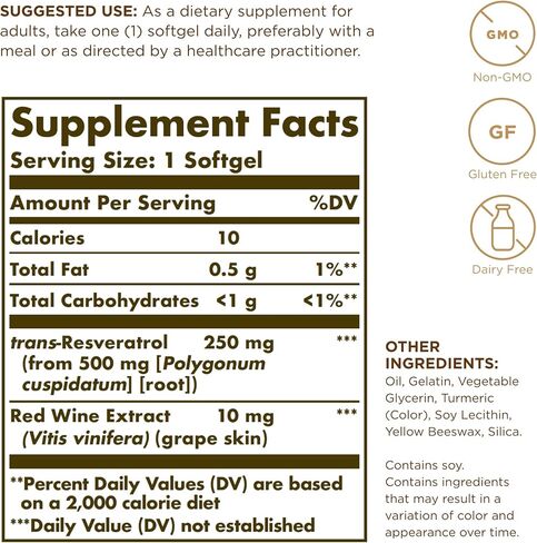 Solgar - Resveratrol with Red Wine Extract in Saudi Arabia