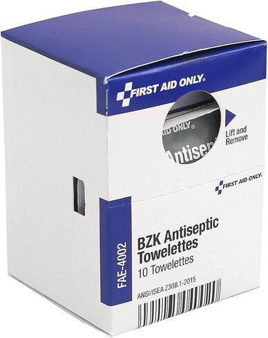 First Aid Only - FAE-4002 Sting Free Antiseptic Cleansing Wipes, 10 Count in Saudi Arabia