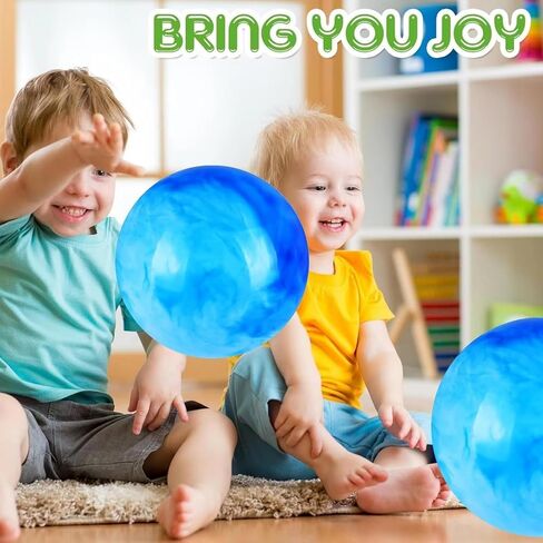 3 قطع من الكرات القابلة للنفخ مقاس 9 بوصة للأطفال ومضخة يدوية واحدة، كرات نطاطة كرات الشاطئ وألعاب كرة الركل كرات للحيوانات الأليفة وملعب المدرسة كرات لعب داخلية وخارجية ملونة كرات رخامية قابلة للنفخ in Kuwait