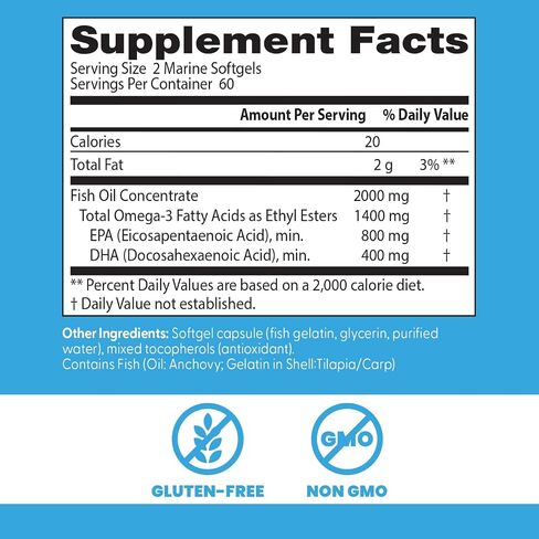 Doctor's Best Pure Wild Alaskan Fish Oil with AlaskOmega, Heart, Brain, Mental Wellbeing, Eyes, Non-GMO, Gluten Free, 180 Marine Softgels in Saudi Arabia
