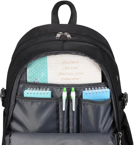 حقيبة ظهر لطيفة من Joymoze للفتيات المراهقات وحقيبة ظهر يومية للنساء ومحفظة سوداء in Kuwait