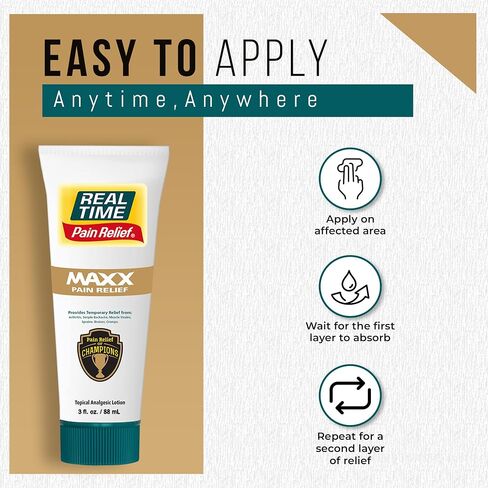 RTPR Real Time Pain Relief MAXX Pain Relief 3oz Tube in Saudi Arabia