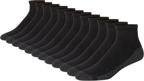 Hanes mens Hanes Men's Socks, 6-pair Pack Max Cushion Ankle, Black/Grey, Size 6-12 in Saudi Arabia