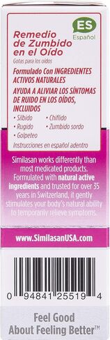 Similasan Ear Ringing Remedy Drops 0.33 Ounce, for Temporary Multi-Symptom Relief from Noise in the Ears, Ringing Ears, Buzzing Ears, Roaring Ears, Humming Ears, and Other Sounds in the Ears in Saudi Arabia