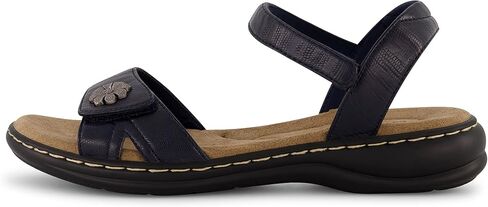 CUSHIONAIRE Women's Bloom comfort sandal with +Comfort Foam and Wide Widths Available, Black 8 in Saudi Arabia