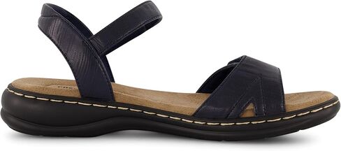 CUSHIONAIRE Women's Bloom comfort sandal with +Comfort Foam and Wide Widths Available, Black 8 in Saudi Arabia
