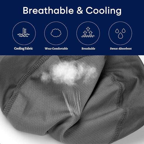 gelbesty 6 Pack Cooling Skull Cap for Men Women, Cycling Motorcycle Helmet Liner, UPF 50 Sun Protection Sweat Cap for Running Multicolor in Kuwait