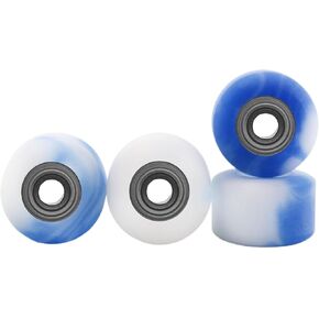 عجلات الإصبع Urethane من Teak Tuning Apex 61D - شكل قصير صغير، قطر 6.6 مم - ABEC-9 محامل ستيلث - صنع في الولايات المتحدة الأمريكية - Ocean Swirl Colorway in Saudi Arabia