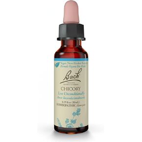 Bach Original Flower Remedies, Chicory for Unconditional Love (Non-Alcohol Formula), Natural Homeopathic Flower Essence, Holistic Wellness and Stress Relief, Vegan, 10mL Dropper in Saudi Arabia