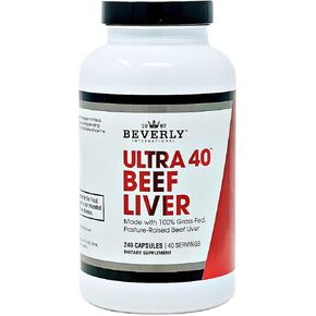 Beverly International Ultra 40 Grass Fed Desiccated Beef Liver, 500 Tab. Golden-era Secret for Boosting Muscle Growth, Stamina and Performance Naturally. Break through those sticking points-Endurance! in Kuwait