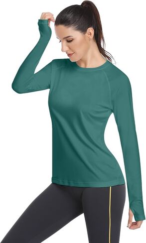 HISKYWIN Women's UPF 50+ Sun Protection Long Sleeve Shirts Outdoor Hiking Fishing Tops in Kuwait
