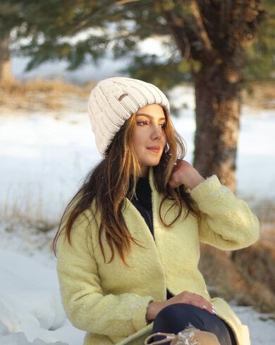 Camptrace Fleece Lined Cable Knit Winter Hats for Women Beanie Hat Warm Snow Ski Skull Cap Beige in Saudi Arabia