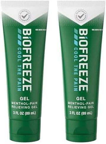 Biofreeze Menthol Gel 3 FL OZ Tube Associated With Sore Muscles, Arthritis, Backaches, Strains, Bruises, Sprains & Joint Pain (Packaging May Vary) in Saudi Arabia