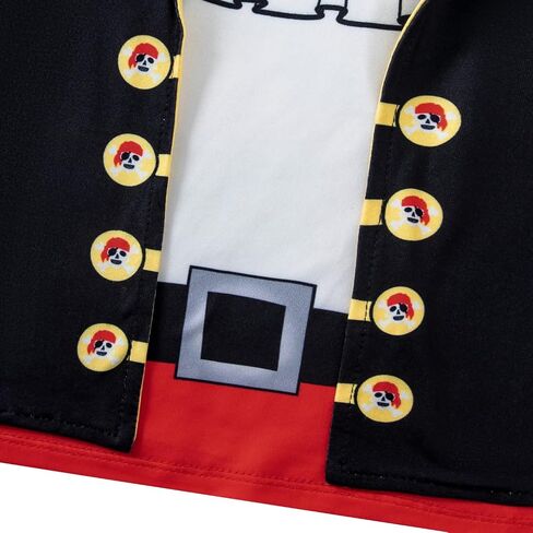 مجموعة ملابس قرصان للأطفال الصغار من Auggle لزي الهالوين للأطفال بأكمام طويلة مع وشاح للرأس in Kuwait