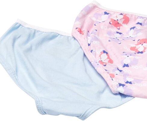 Hanes الفتيات Hanes سراويل داخلية بدون علامات قطن 100% للفتيات، متوفرة 10 و20 قطعة ملابس داخلية على طراز بيكيني، متنوعة، الولايات المتحدة in Kuwait