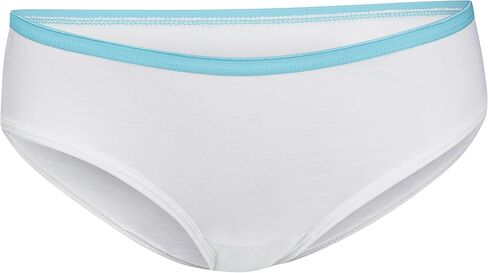 Hanes الفتيات Hanes سراويل داخلية بدون علامات قطن 100% للفتيات، متوفرة 10 و20 قطعة ملابس داخلية على طراز بيكيني، متنوعة، الولايات المتحدة in Kuwait