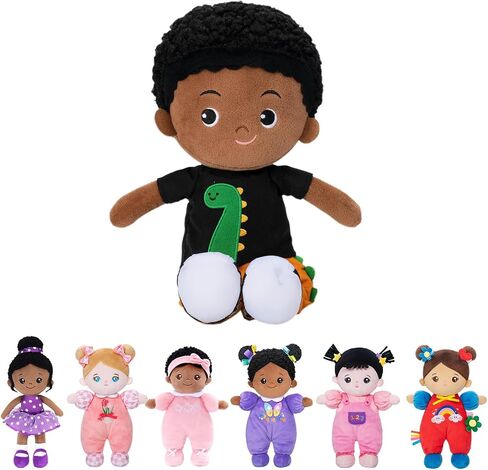 OUOZZZ 13" Soft Baby Doll Gift Set - First Baby Doll Plush Rag Doll Sleeping Cuddle Buddy Doll Toy for Kids Girls in Saudi Arabia