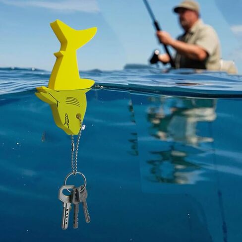 Liangery Floating Keychain for Boat Keys Marine Fishing Float Key Chain in Shark Style Floating Key Ring with Great Buoyance in Kuwait