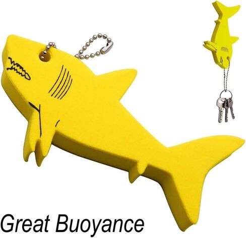 Liangery Floating Keychain for Boat Keys Marine Fishing Float Key Chain in Shark Style Floating Key Ring with Great Buoyance in Kuwait