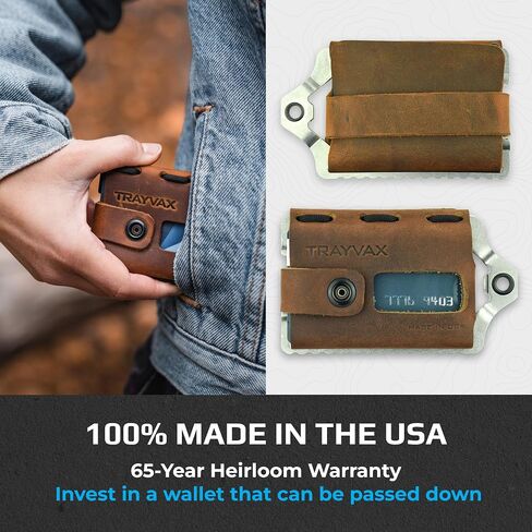 Trayvax Element Wallet (Black | Mississippi Mud Leather) in Kuwait