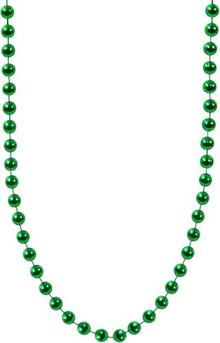 Windy City Novelties | Pink Metallic Bead Necklaces 33" Inch Bulk Set | Ideal for Easter, Gender Reveal, Birthdays, Weddings, St. Patrick’s Day, and Home Décor (Pack of 72) in Saudi Arabia