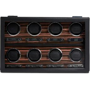 WOLF 457056 Roadster Single Watch Winder with Cover, Black
