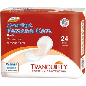 Tranquility Incontinence Personal Care Pads for Men or Women - Overnight - 96 ct in Kuwait