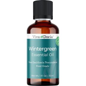 Viva Doria 100% Pure Wintergreen Essential Oil, Undiluted, Food Grade, 30 mL (1 Fl Oz)
