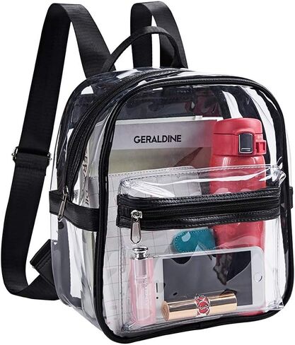 Stadium Approved Clear Mini Backpack Heavy Duty Transparent Backpack for Concert, Security Travel &Stadium in Kuwait