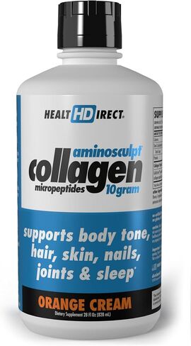 Health Direct – AminoSculpt Liquid Collagen Micropeptides – 28 FL Oz – 28 Servings – 10 Grams of Premium Medical-Grade Liquid Collagen for Women – Strawberry Banana in Saudi Arabia