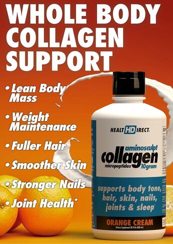 Health Direct – AminoSculpt Liquid Collagen Micropeptides – 28 FL Oz – 28 Servings – 10 Grams of Premium Medical-Grade Liquid Collagen for Women – Strawberry Banana in Saudi Arabia