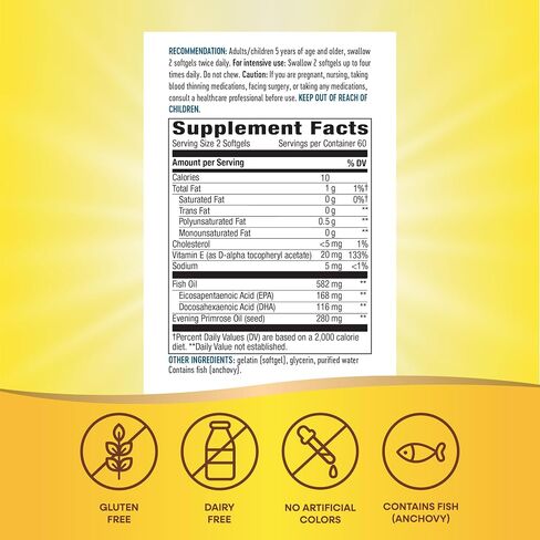 Nature's Way EFA Blend for Kids with vitamin E, Supports Eye and Brain Function*, 120 Softgels in Saudi Arabia