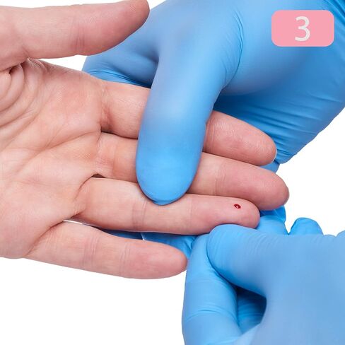 مشارط الأمان MediVena ONE-CARE PRO، زر الضغط العلوي المنشط، 21 جم × 1.8 مم، 100/bx، معقمة ولطيفة ومريحة لأخذ العينات in Kuwait