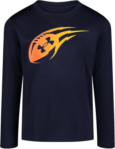 Under Armour Boy's Fast Football Long Sleeve Tee (Little Kids/Big Kids) Midnight Navy 5 Little Kid in Saudi Arabia