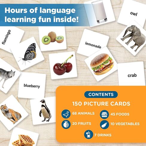 ThinkPsych First Nouns Picture Play Cards | Award Winning | 4 Fun Games & 150 Picture Cards for Speech Development | Autism and Speech Therapy Materials | Best Flash Cards for Toddlers and Homeschool in Saudi Arabia